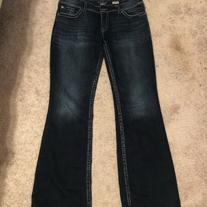 Silver jeans Suki Surplus bootcut size 34/34 EUC
